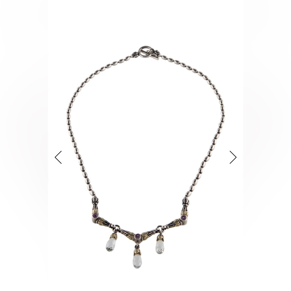Lagos Sapphire, Topaz, and Sterling Silver Necklace